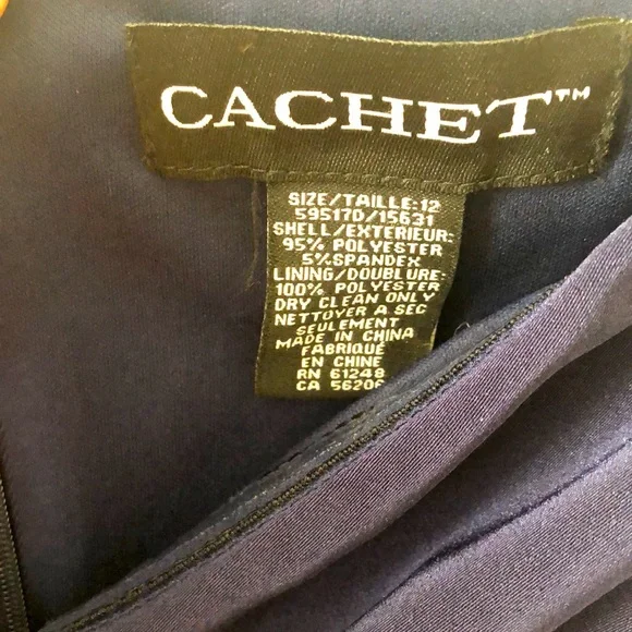 Navy Blue, Long formal,  evening, wedding dress - Picture 3 of 5